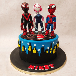 Spiderverse Web Cake