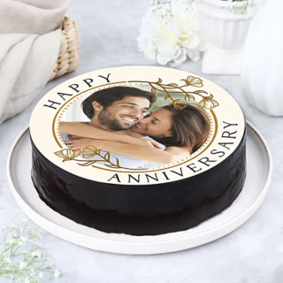 Anniversary Photo Cake