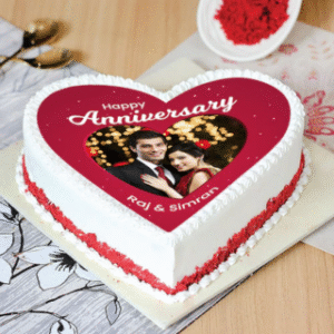 Red Velvet Anniversary Cake