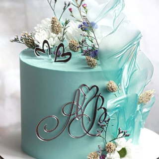 Blue Fashionista Cake