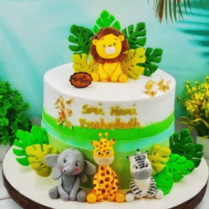 Jungle theme Cake